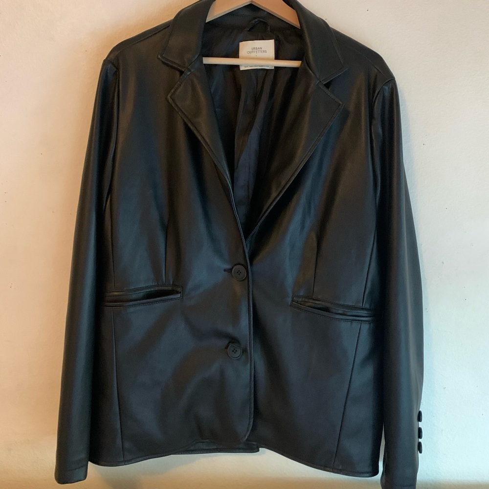 Urban Outfitters Jules Faux Leather Blazer